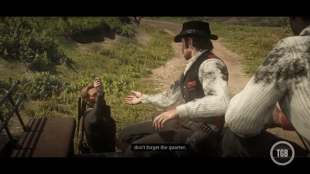 Arthur makes fun of dutch in red dead redemption 2.