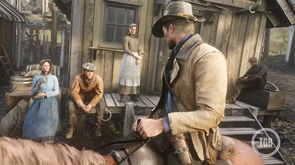 Arthur morgan greeting people in red dead redemption 2